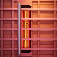 Infrared Sauna Built for Home Wellness, FSC Wood, Multi-Zone Heating, Digital Controls