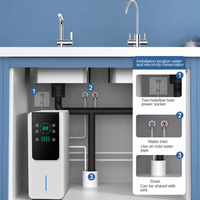 Water Filtration System Engineered for Pure Drinking Water, Smart Touch Control, Mineral Balance, Steel Faucet