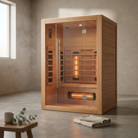 Heliox LuminaWood Infrared Sauna Cabin — Studio Shot