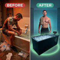 PolarEdge Monolith X Integrated Cold Plunge — Before & After