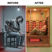 Solvana RadiantCore Infrared Sauna Cabin — Before & After