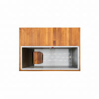 Cold Plunge Tub Built for Daily Recovery, 304 Stainless Steel Basin, Cedar Cabinet, Multi-Stage Filtration